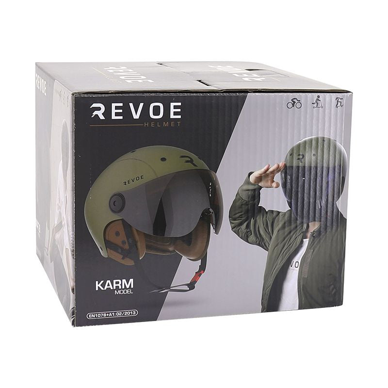 CASQUE ADULTE REVOE PREMIUM URBAIN/CITY KAKI MAT
