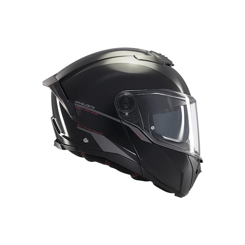 MT HELMET Atom 2 SV Solide A1 Gloss Noir
