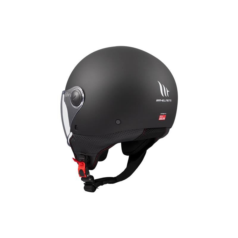 MT HELMET Street S Solid A1 Matt Black