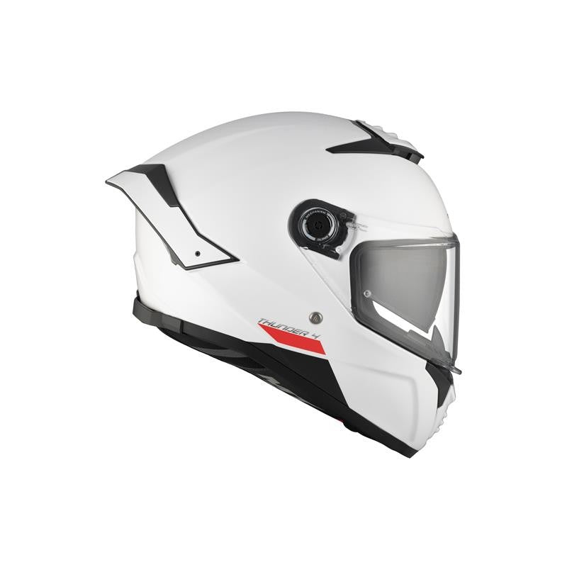 MT HELMET Thunder 4 SV Solide A0 Gloss Pearl Blanche
