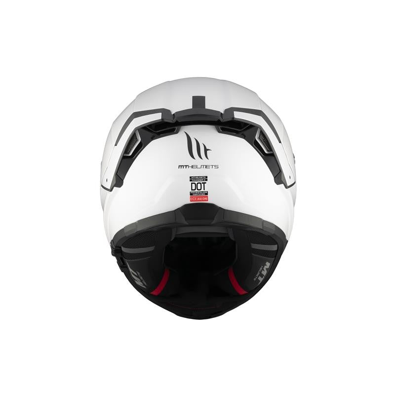 MT HELMET Thunder 4 SV Solide A0 Gloss Pearl Blanche