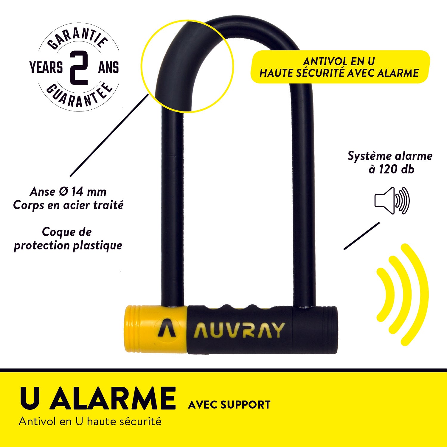 U ALARM avec support