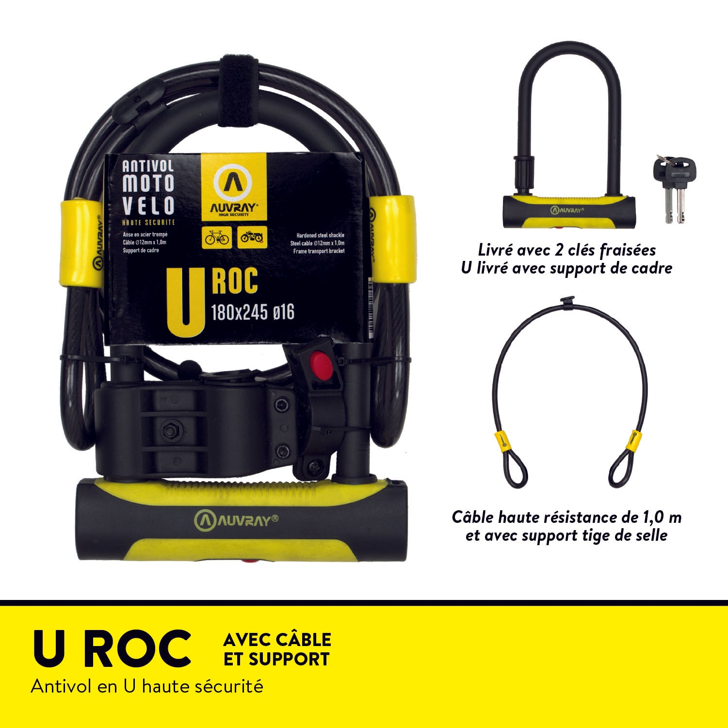 U ROC avec câble et support