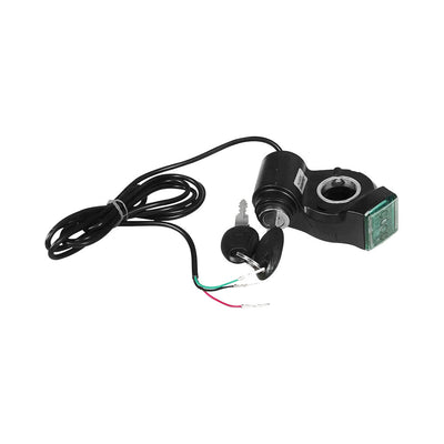 Ignition switch with voltage display