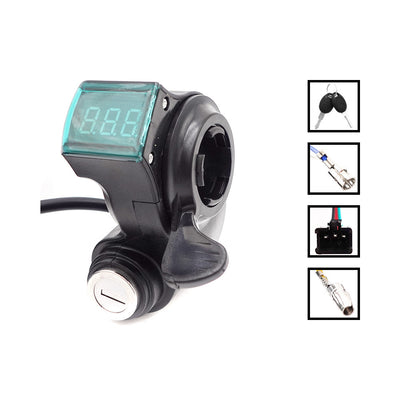 JST ignition switch with voltage display and accelerator 