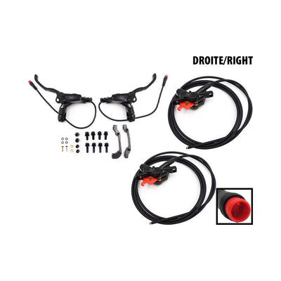 4-Piston Hydraulic Brake Kit with Sealed Connector (2 Right-Hand Calipers)