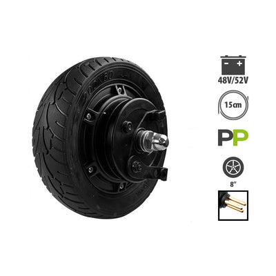 Z8 motor with solid tire, compatible with 48V and 52V