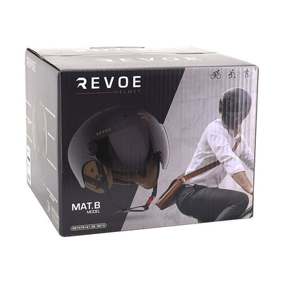 CASQUE ADULTE REVOE PREMIUM URBAIN/CITY NOIR MAT