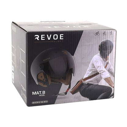 CASQUE ADULTE REVOE PREMIUM URBAIN/CITY NOIR MAT
