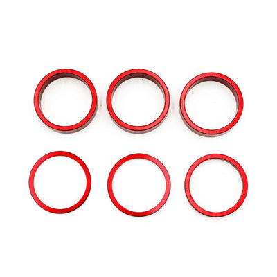 Bagues rehausse guidon rouge/or/bleu/noir x6 pcs