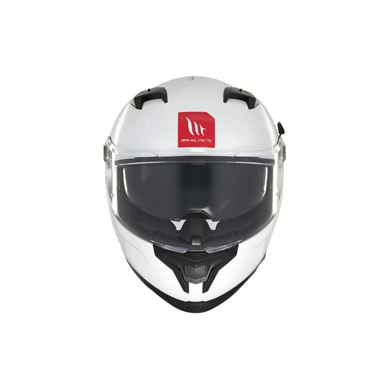 MT HELMET Braker SV Solide A0 Gloss Pearl White