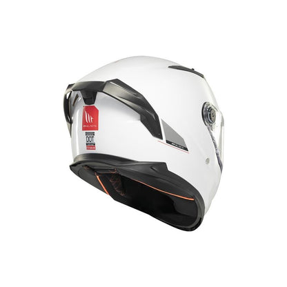 MT HELMET Braker SV Solide A0 Gloss Pearl White