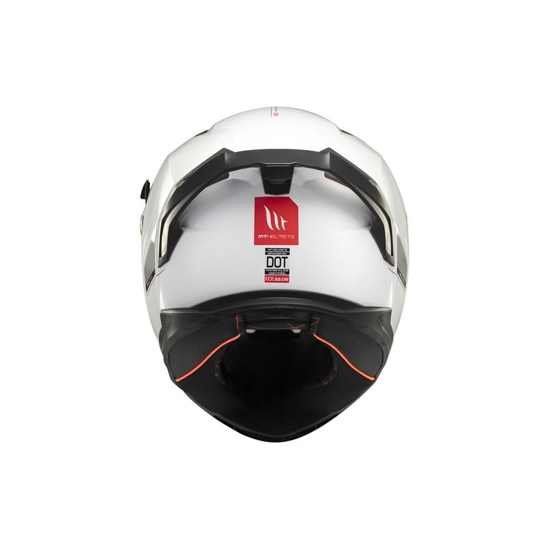 MT HELMET Braker SV Solide A0 Gloss Pearl White