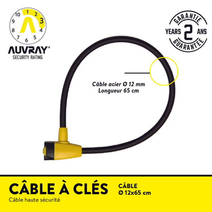 CABLE A CLES LONG. 65 Ø 5