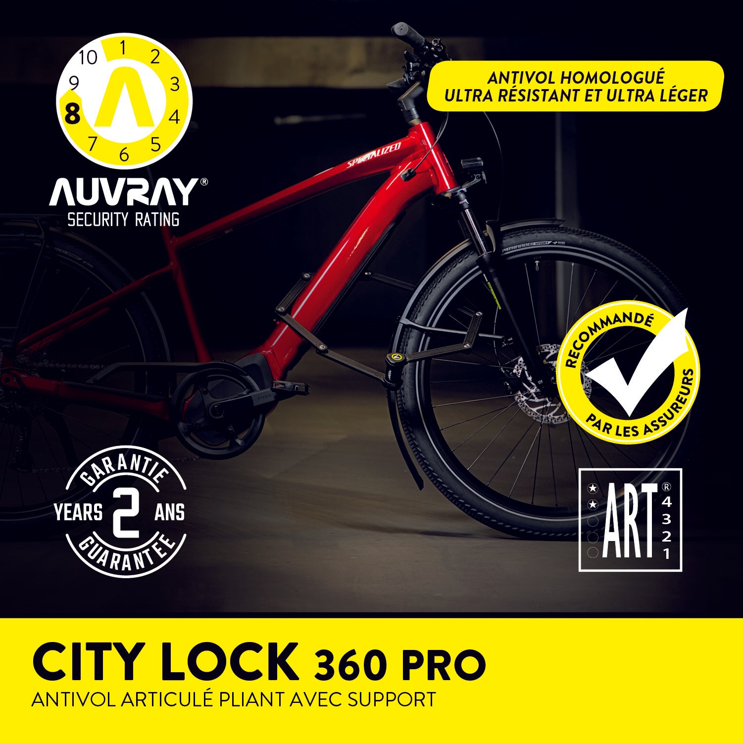 CITY LOCK 360 PRO – avec support