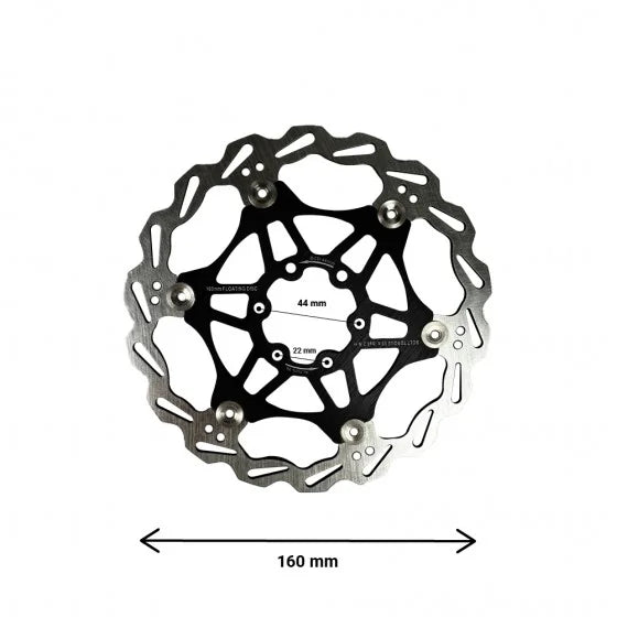 Disque de frein flottant 160mm entraxe 44mm