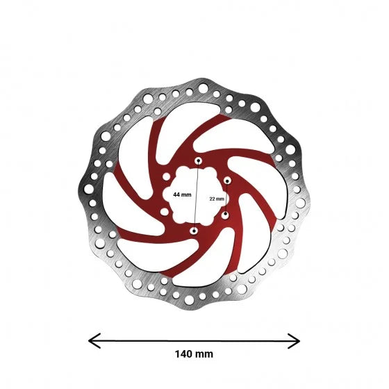 Disque de frein R6 140mm entraxe 44mm