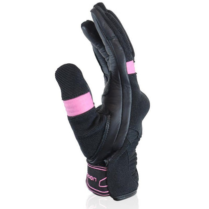 Gants Harisson été Rock pour femme Noir / Rose