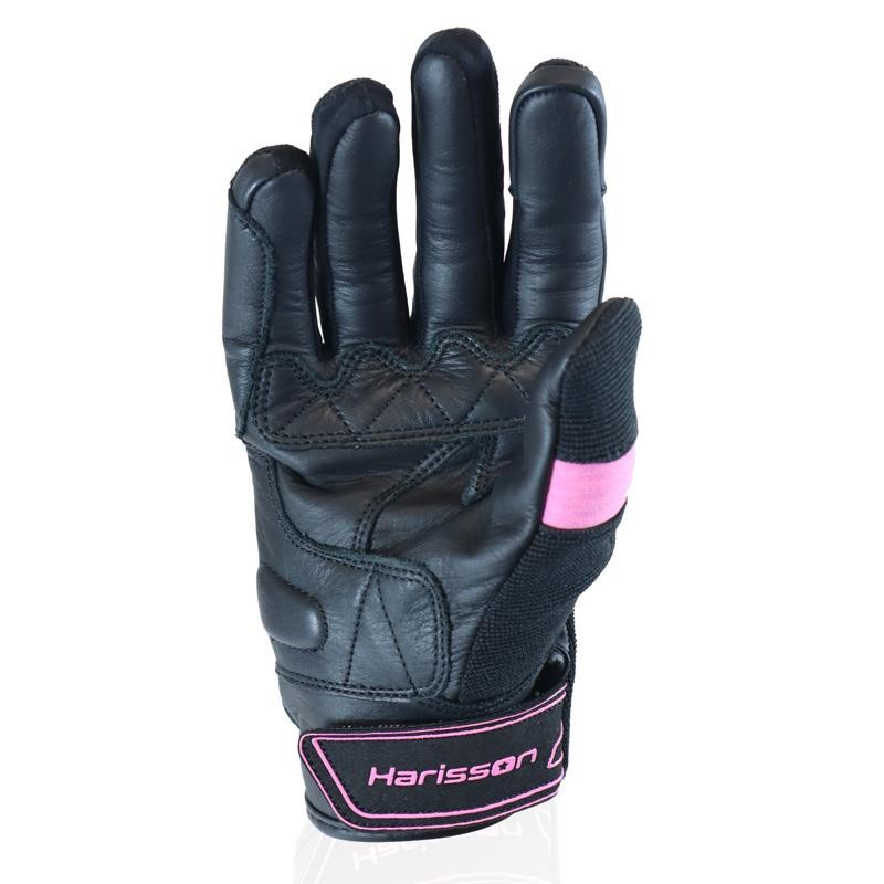 Gants Harisson été Rock pour femme Noir / Rose