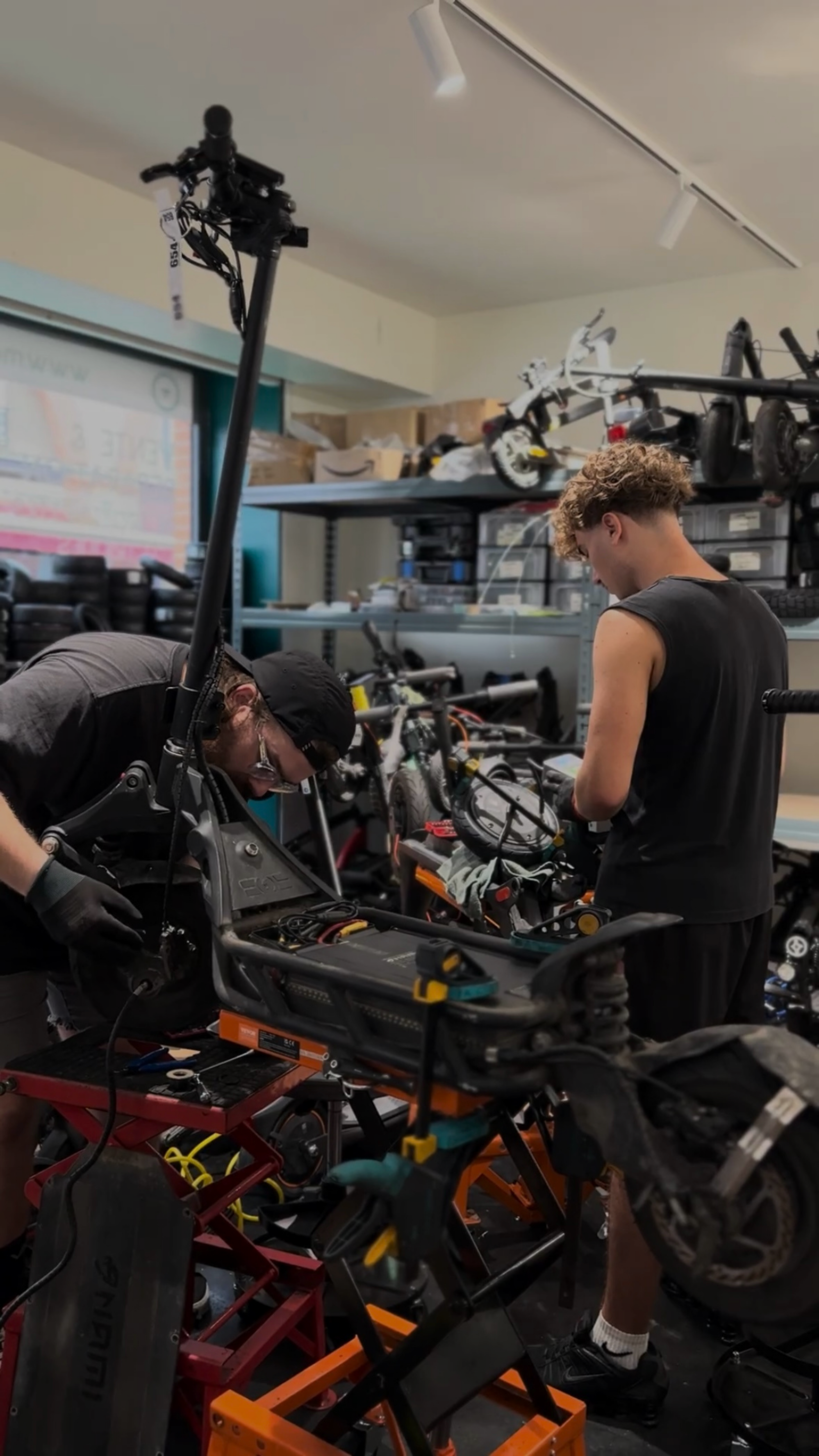 Réparation de trottinettes électriques