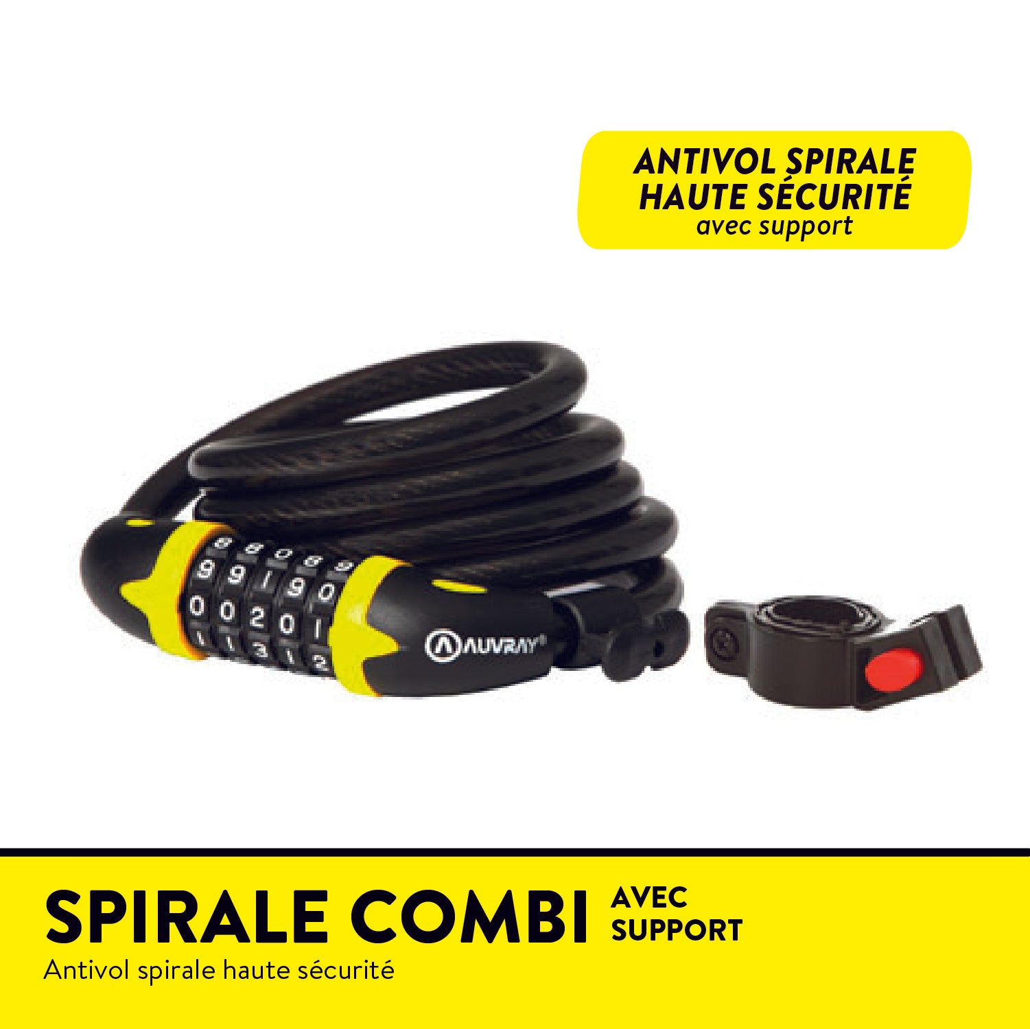 SPIRALE COMBI Antivol spirale haute sécurité