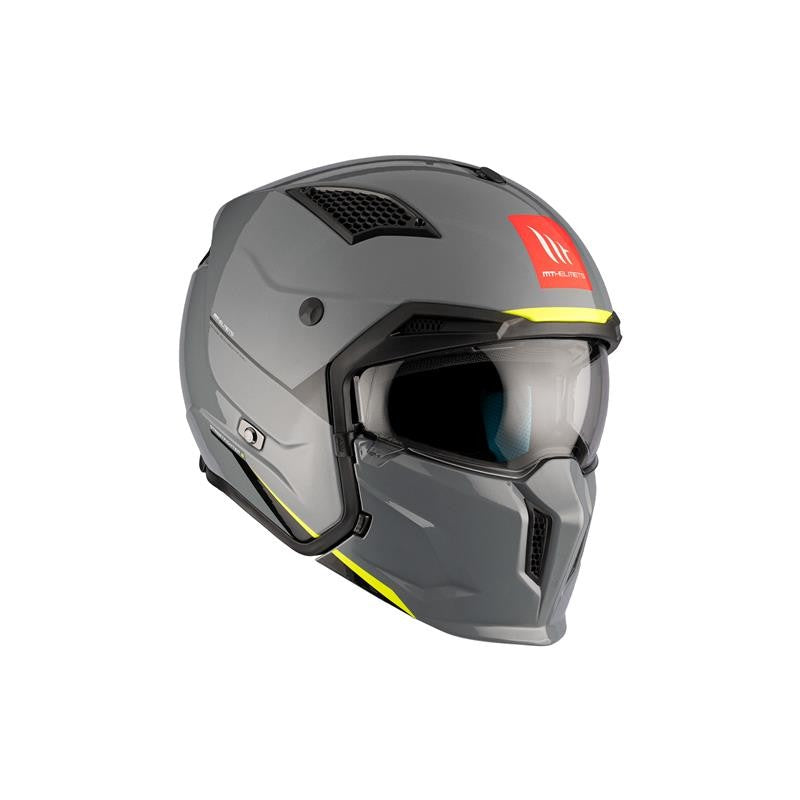 MT HELMET STREETFIGHTER SV S Solid A22 Gloss Grey