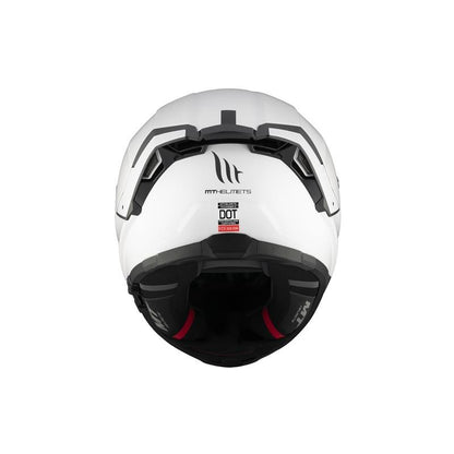 MT HELMET Thunder 4 SV Solide A0 Gloss Pearl Blanche