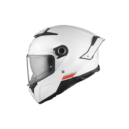 MT HELMET Thunder 4 SV Solide A0 Gloss Pearl Blanche