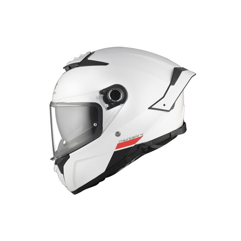 MT HELMET Thunder 4 SV Solide A0 Gloss Pearl Blanche