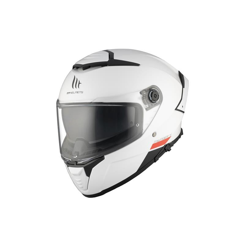 MT HELMET Thunder 4 SV Solide A0 Gloss Pearl Blanche