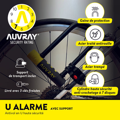 Antivol en U Auvray 90x210 - avec alarme