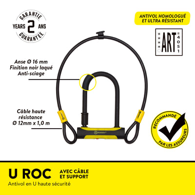 U ROC avec câble et support