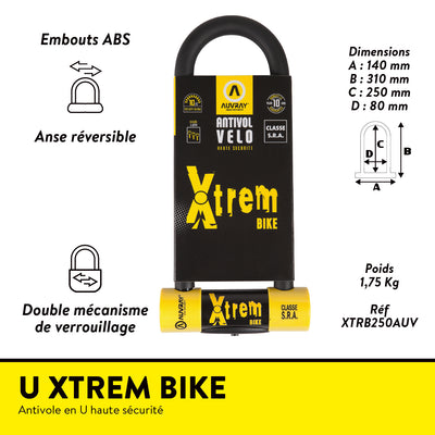 Antivol AUVRAY U XTREM BIKE