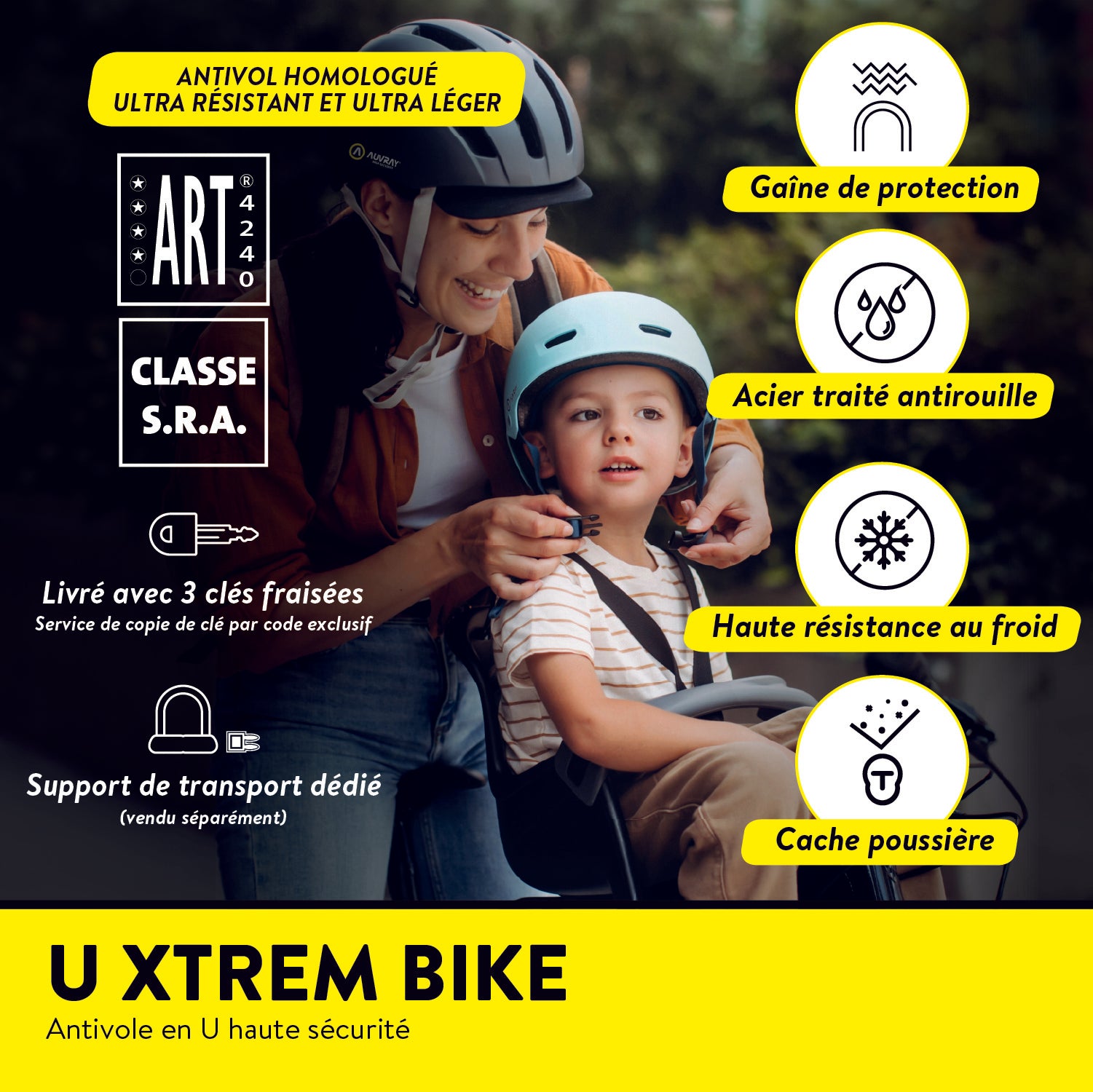 Antivol en U Auvray XTREM BIKE 150